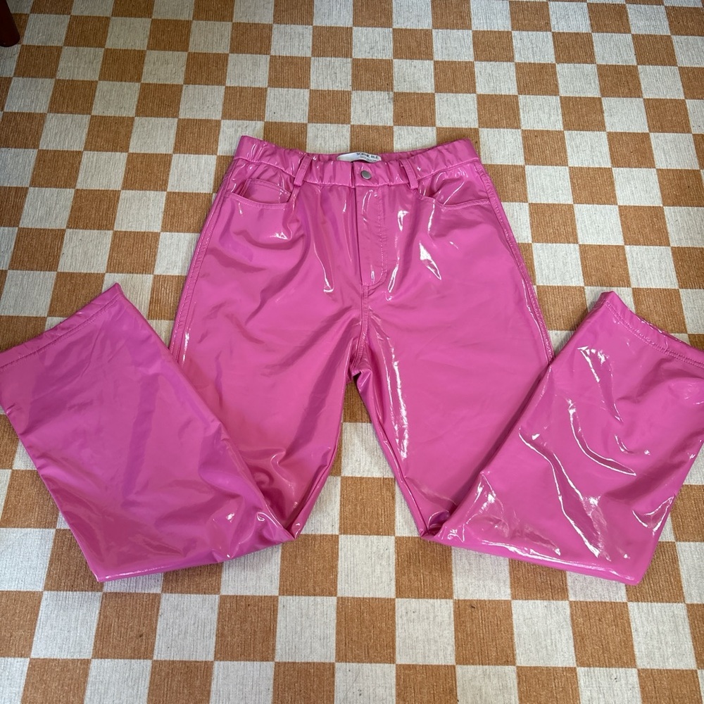 Sophie Rue Hot Pink Faux Leather Pants